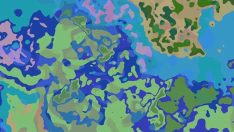turbulent swirling abstract colors - fluid dynamics with colorful swirling patterns
