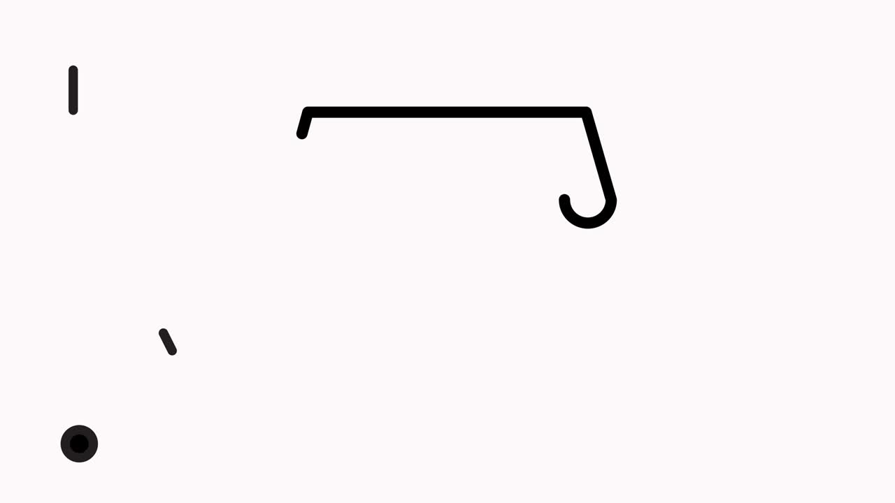 소매 재고 라인 아이콘 애니메이션과 알파