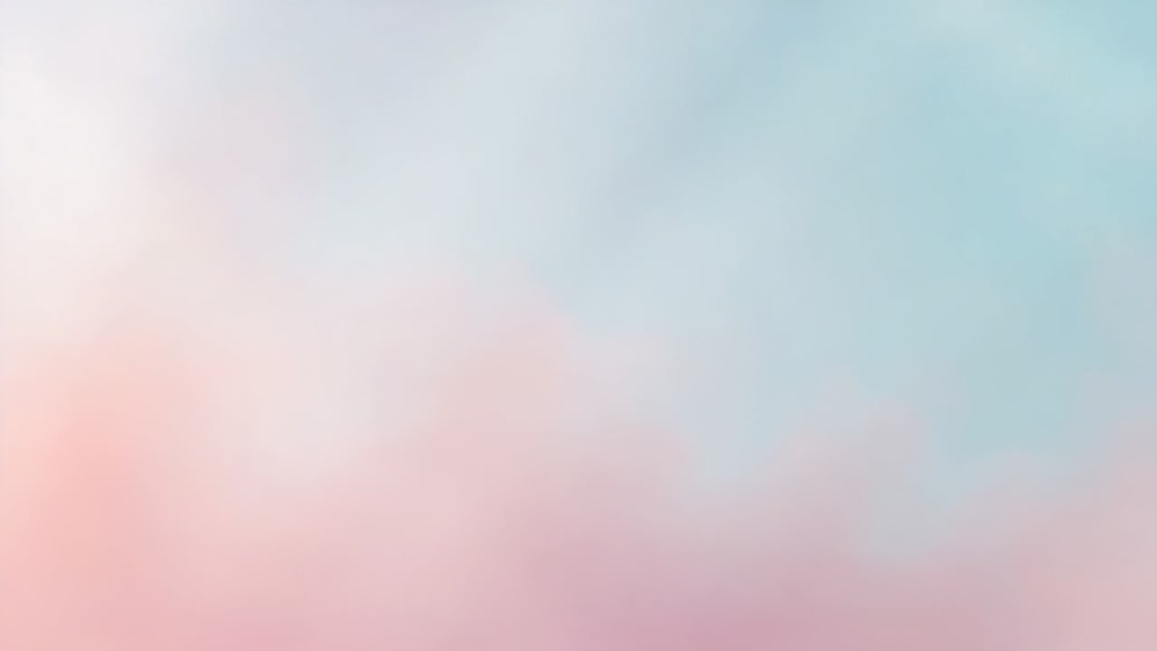 Shifting abstract pastel gradient softening color edges during playback, creating calming backdrop