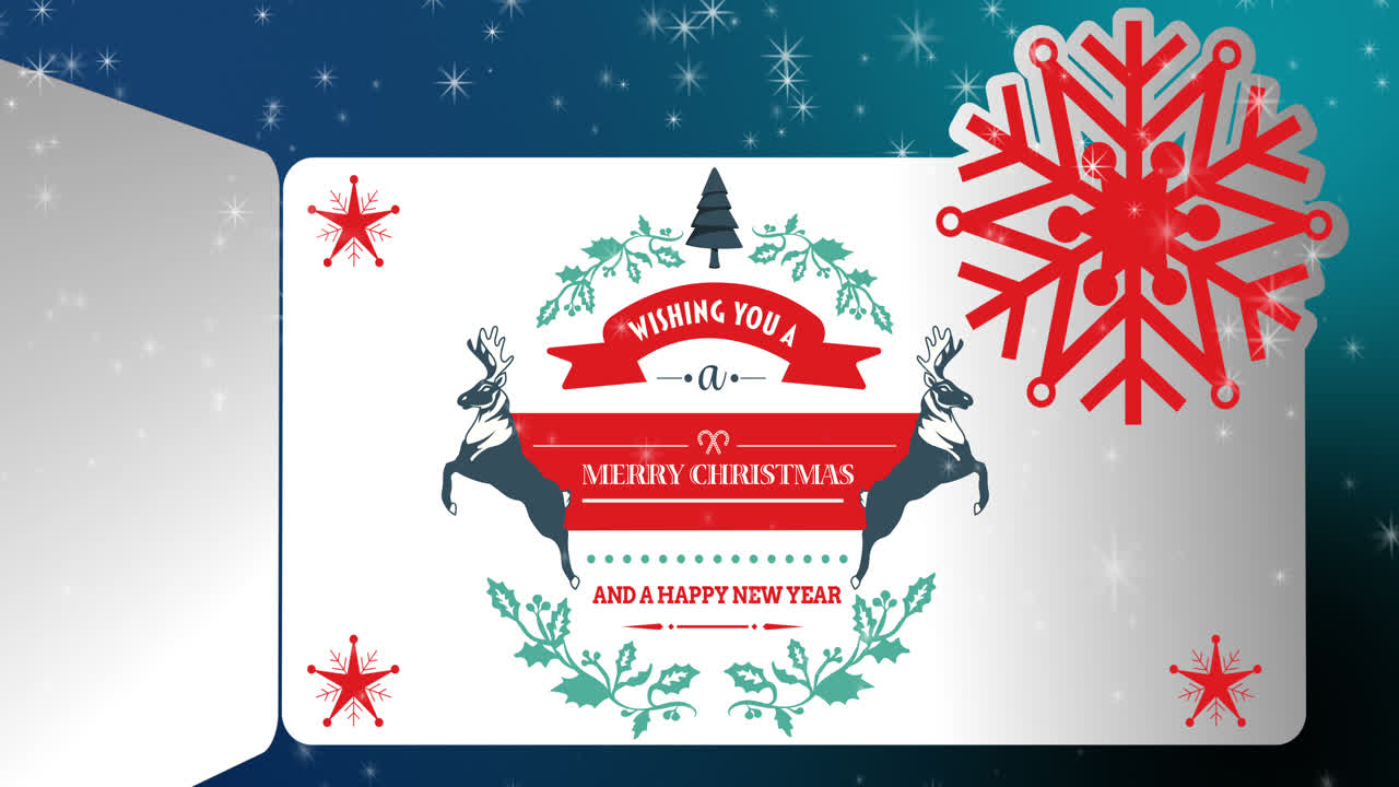 크리스마스 인사 와 새해 메시지 의 일러스트레이션