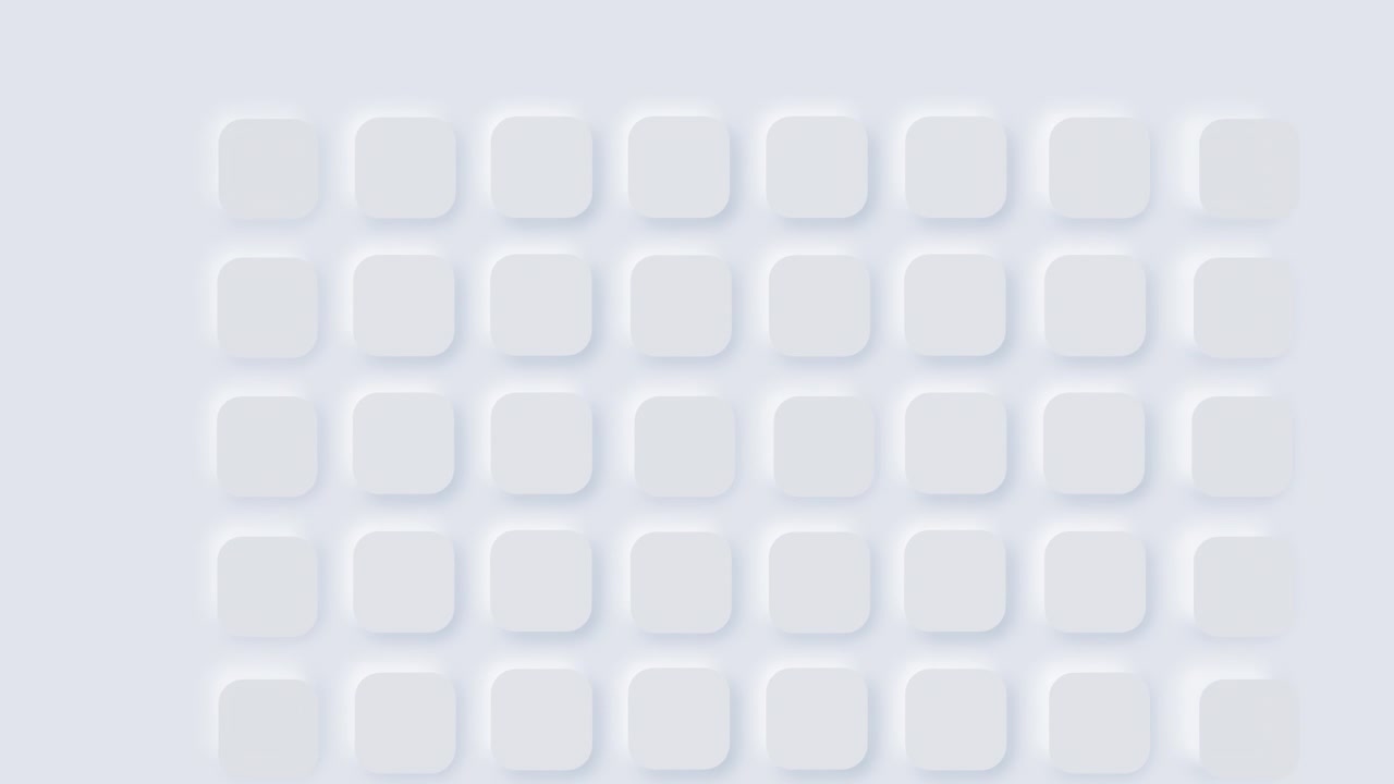 Abstract Neumorphic Grid Animation with Soft Light Effects