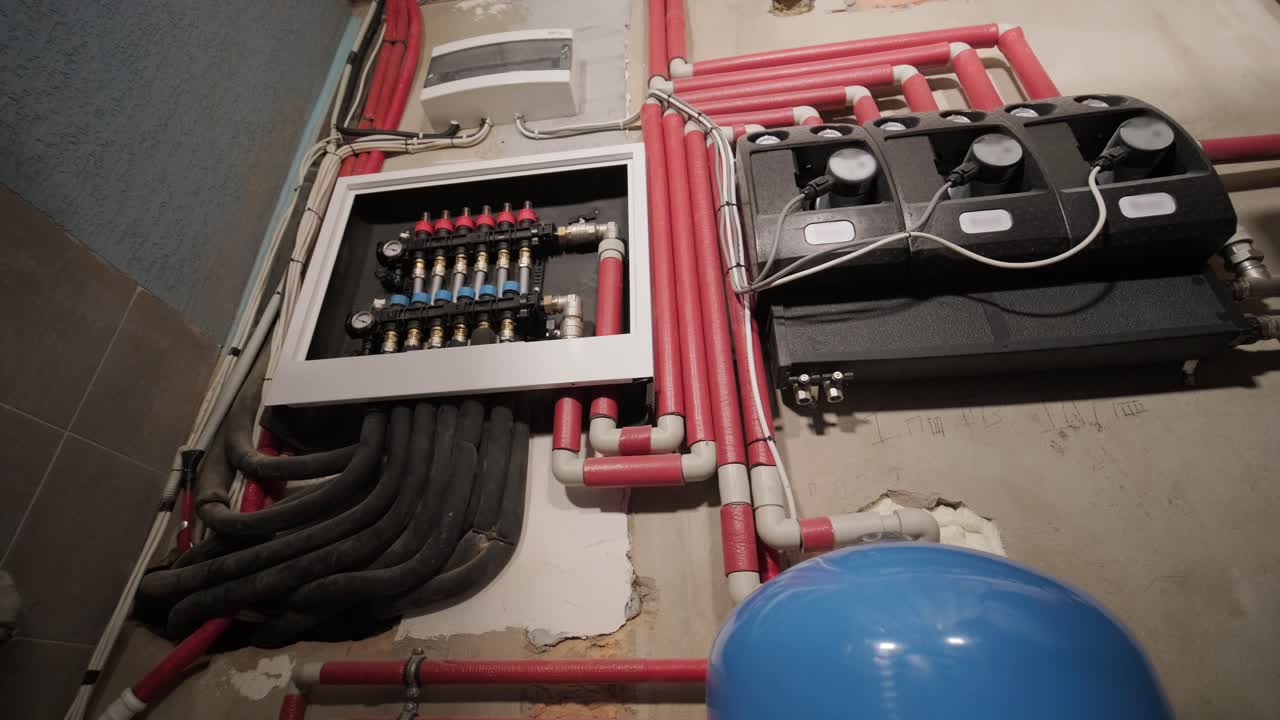 técnico de hvac instala sistemas de calefacción, ventilación y aire acondicionado en el sitio