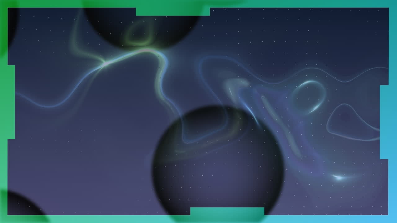 animación de puntos sobre formas en movimiento