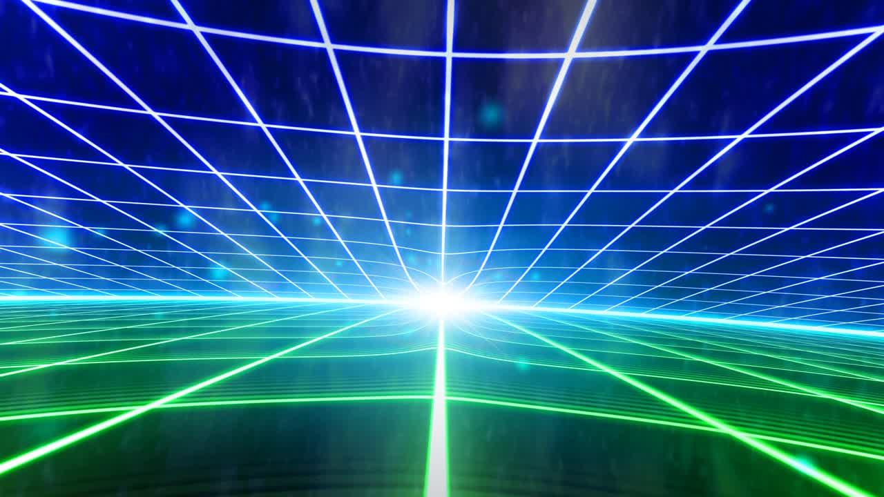 retro 80s vhs cinta de videojuego intro paisaje vectorial arcade wireframe terreno 4k