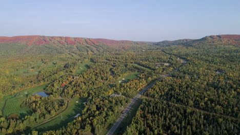 Ariel-View-Of-Northern-Minnesota-Golf-Course-And-Ski-Hills