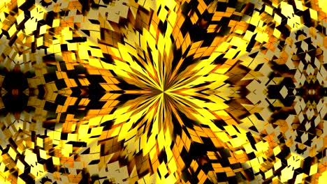 fondo abstracto con caleidoscopio dorado