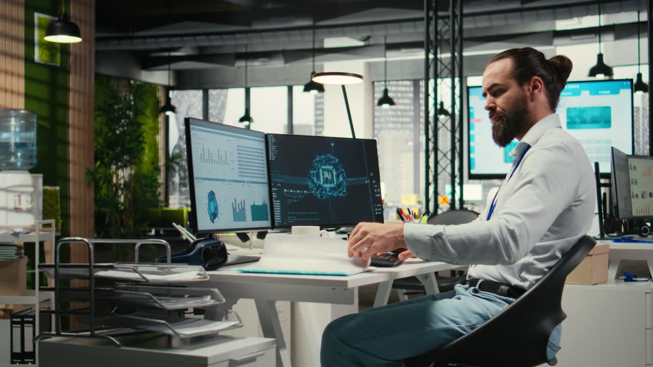 Vertical Video General manager employs AI neural network for work task optimization