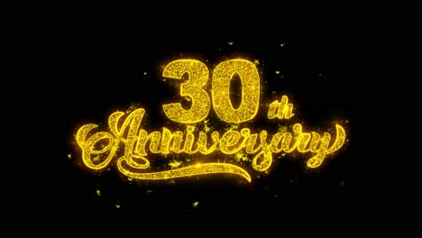 30th anniversary sparkling gold graphic