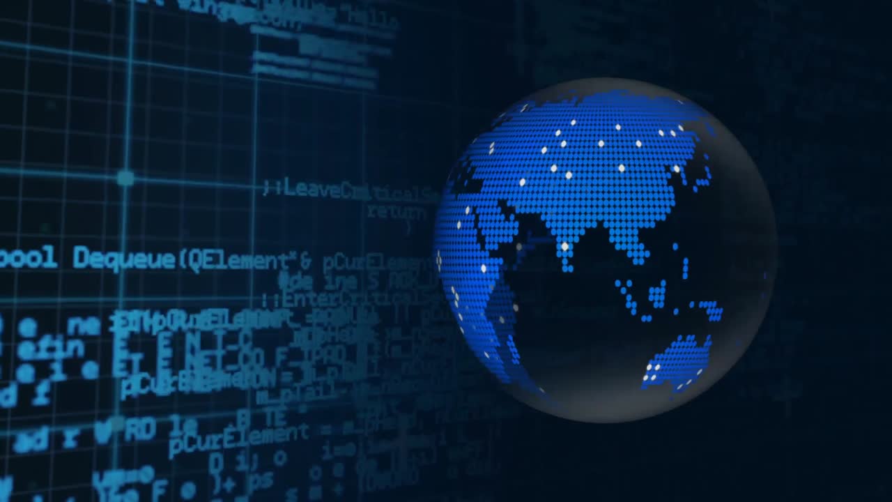 Digital globe with interface codes