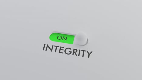 switching on the integrity switch