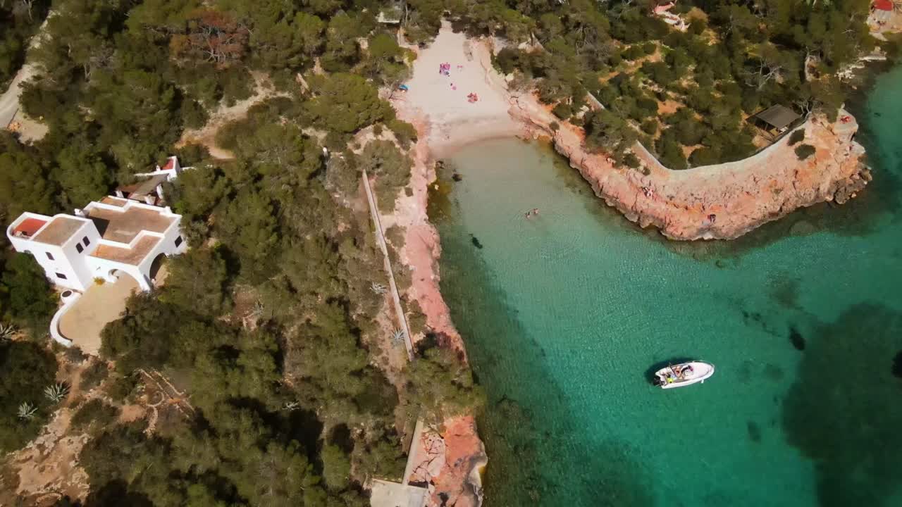 Cala Gracio og Cala Gracioneta strande på Ibiza, Spanien