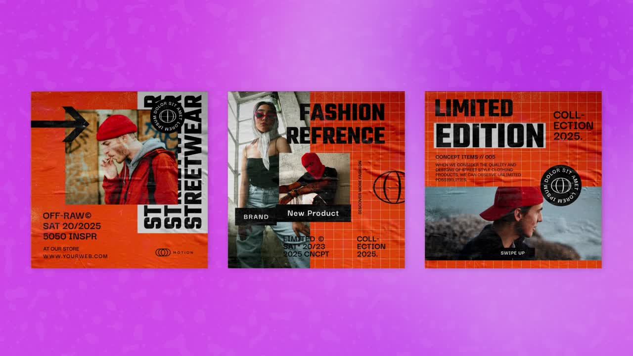 Fashion and Streetwear Collection Advertisement