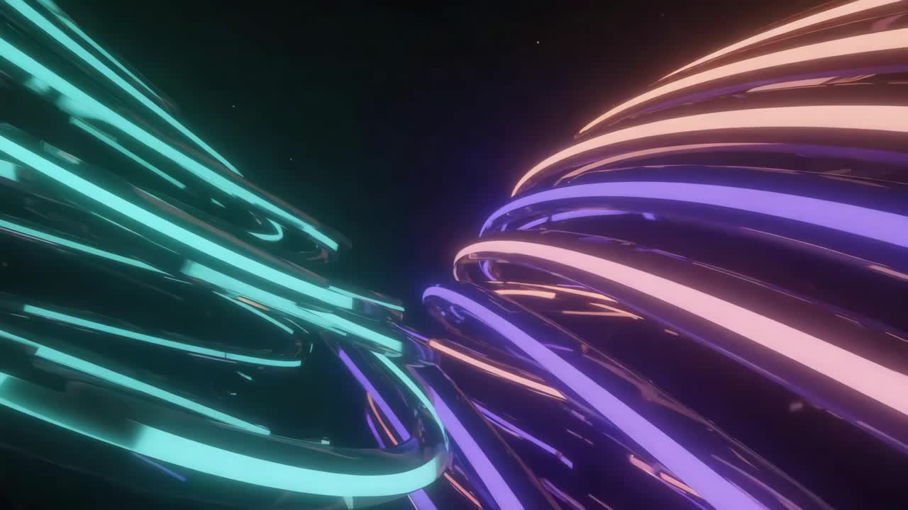 curvas de neón abstractas