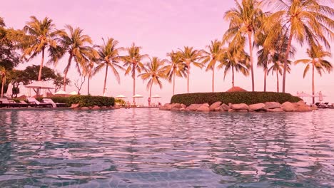 el lapso de tiempo de día a noche de una isla tropical