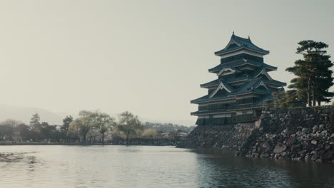 Matsumoto-Castle,-Fukashi-Castle-In-Marunouchi,-Matsumoto,-Nagano-Japan