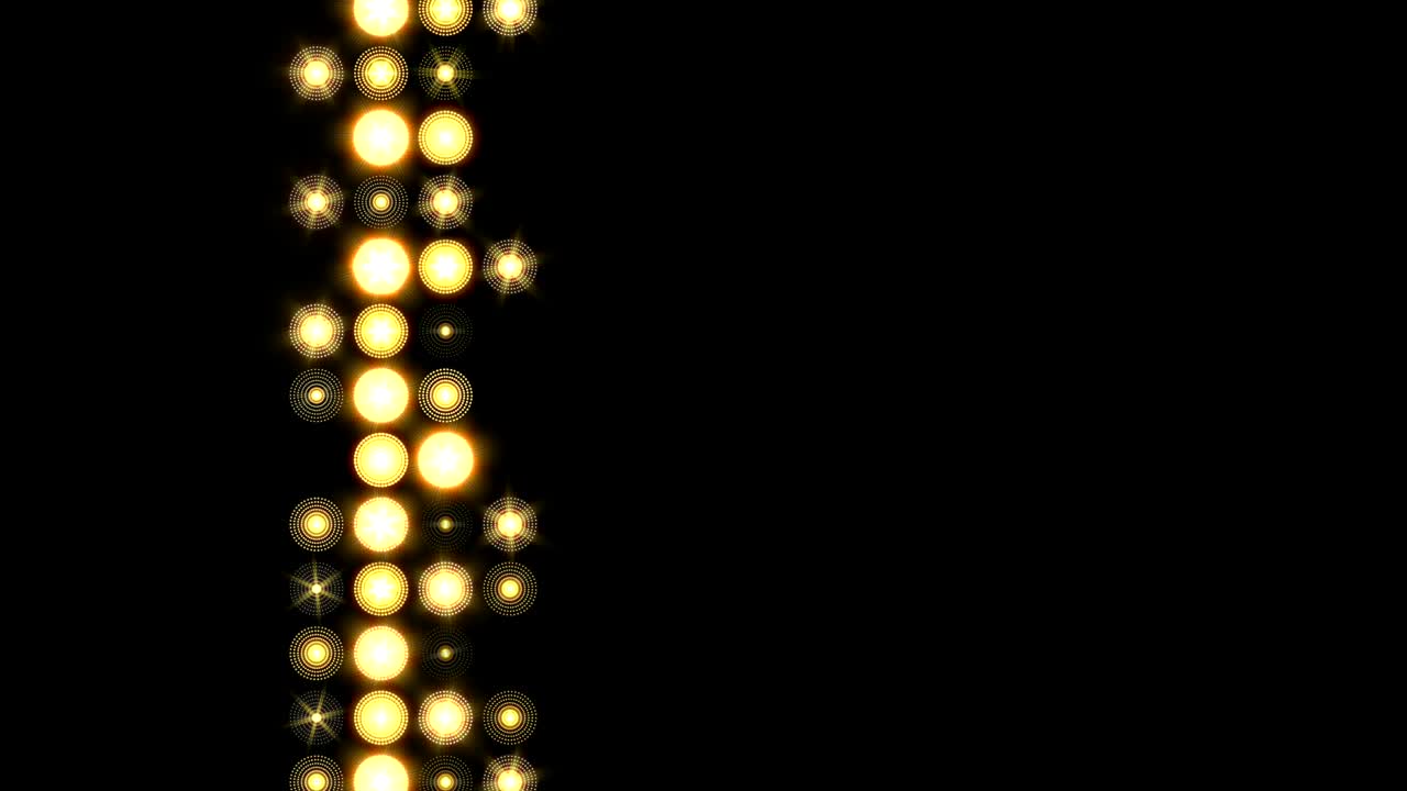Sfondo con luci da palco e motivo a linee sparse in movimento laterale