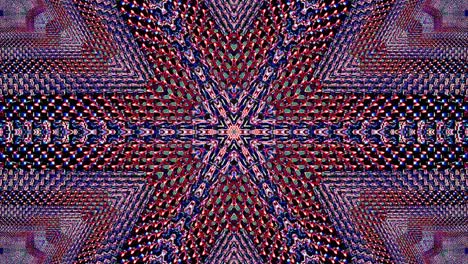 hermoso caleidoscopio abstracto que brilla, una luz radiante que regula los movimientos sutiles