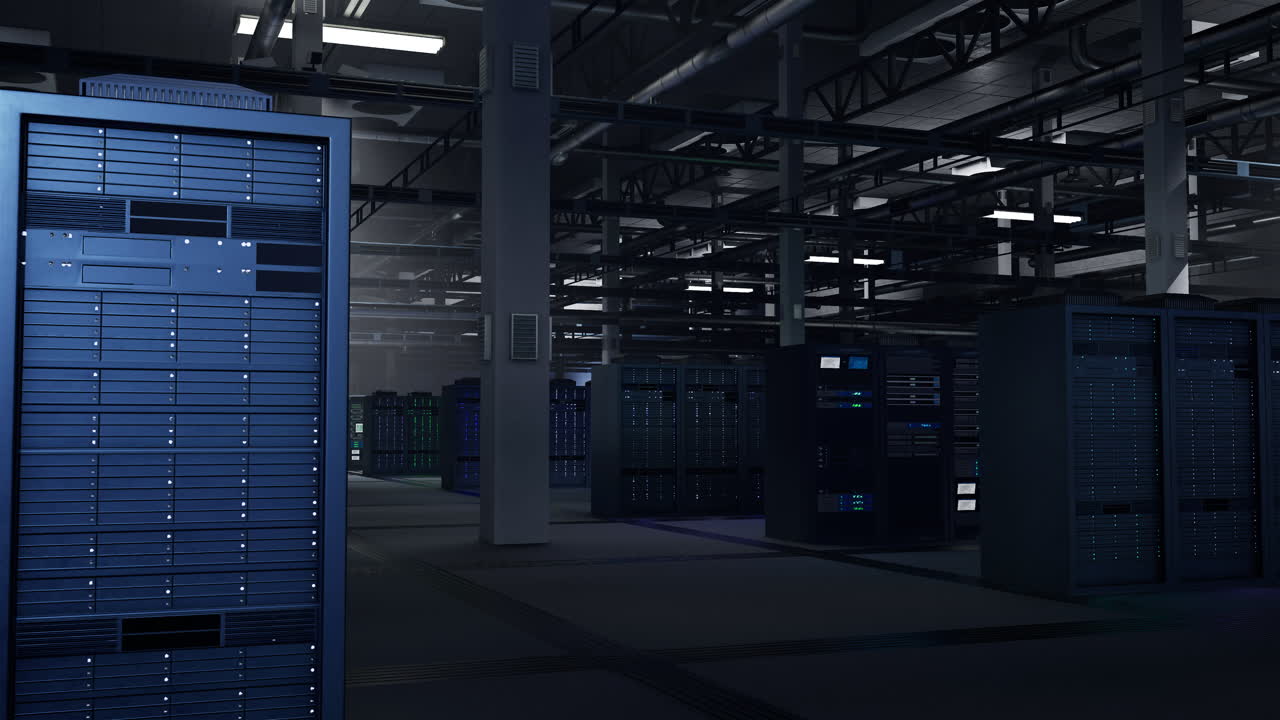 Blade servers in dark data center providing computational capabilities