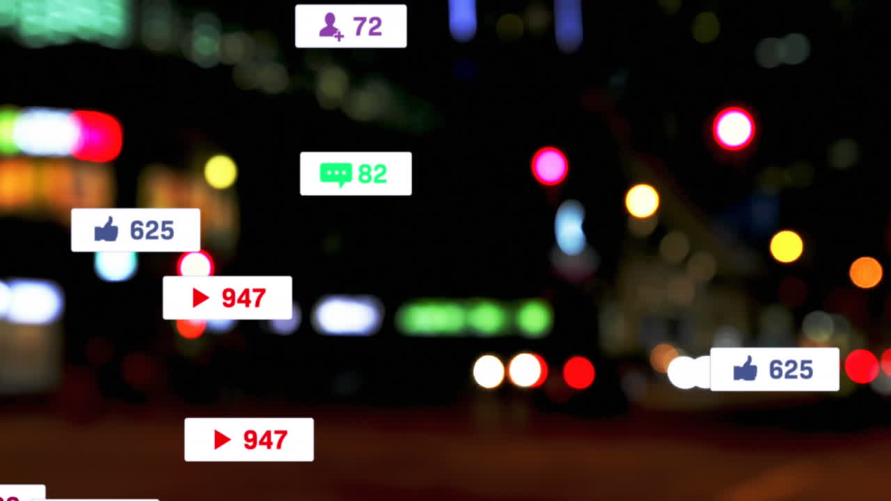 알림 아이콘의 애니메이션과 밤에 초점을 맞추지 않는 렌즈 플레어에 대한 번호 변경