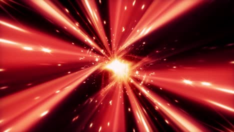 colorful speed light motion background red flicker light streak rotating futuristic background. 4k seamless loop abstract super fast lights technology concept. science fiction glowing hyperspace star.