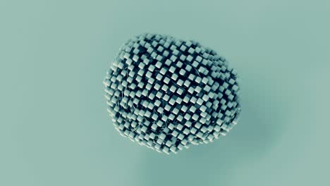 liquid mesh of wires and cubes.