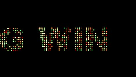 pantalla de panel de led con desplazamiento de texto delantero