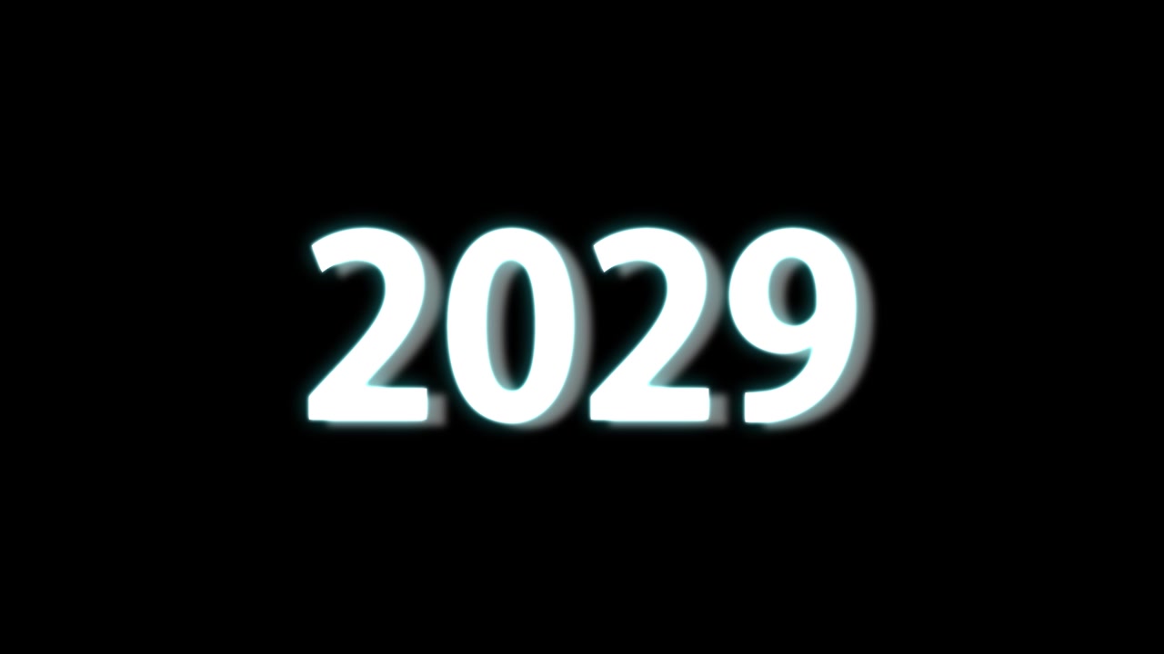 2029 animazione di testo motion graphics