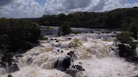 explore las maravillas naturales del parque cachamay, con vegetación exuberante y vida silvestre vibrante