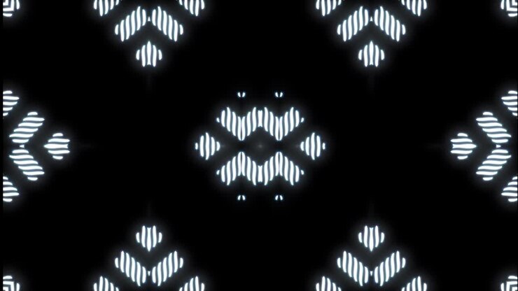 Abstract Glowing Geometric Pattern
