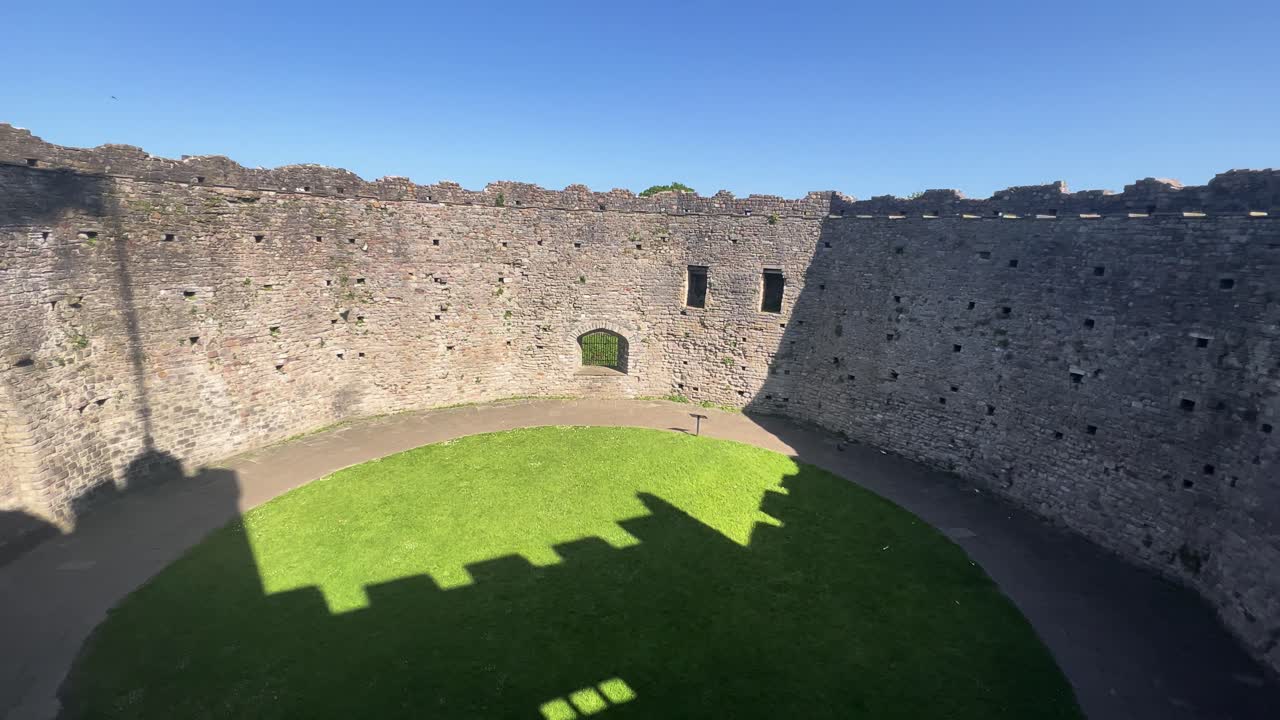 Wales Cardiff Castle Norman Keep Circular