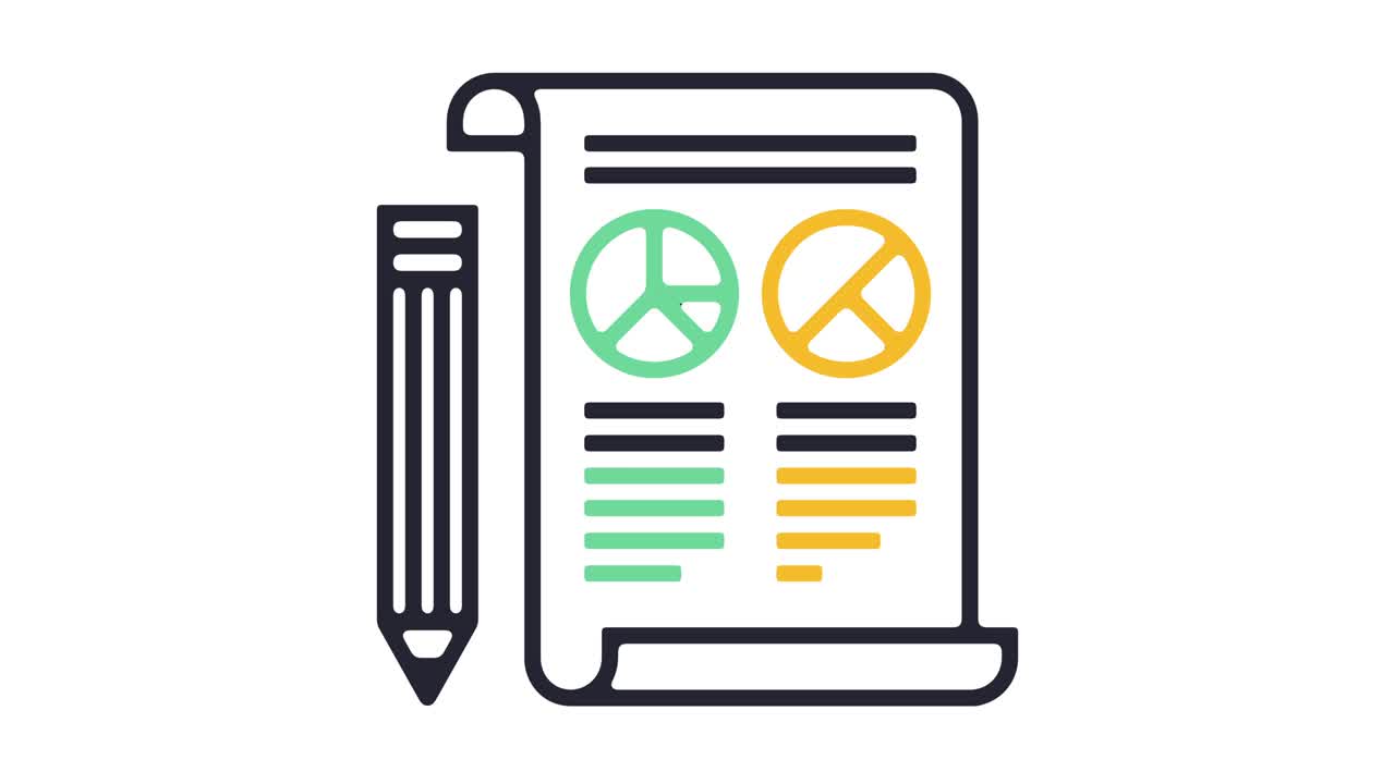 animación del icono del informe