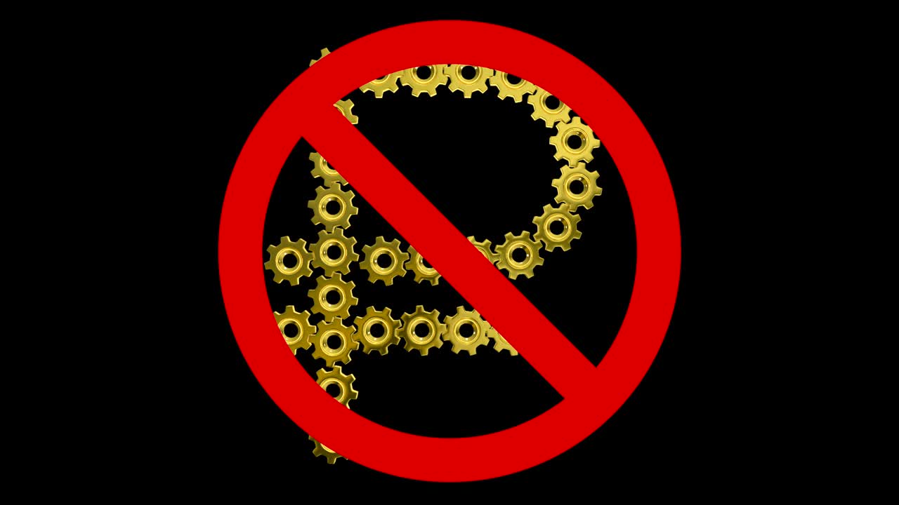 러시아 루블 금지 표지판