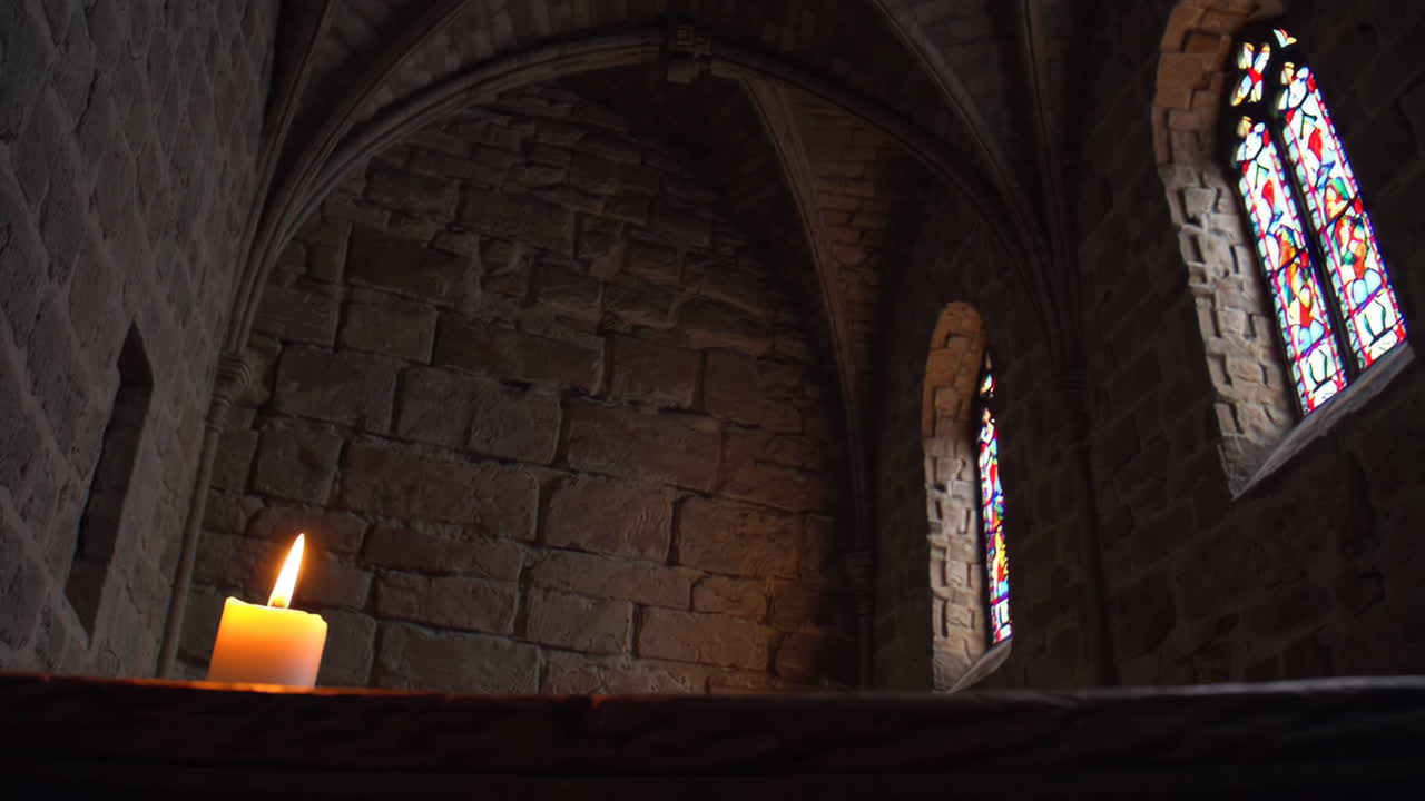 Candlelight in a Historic Chapel
