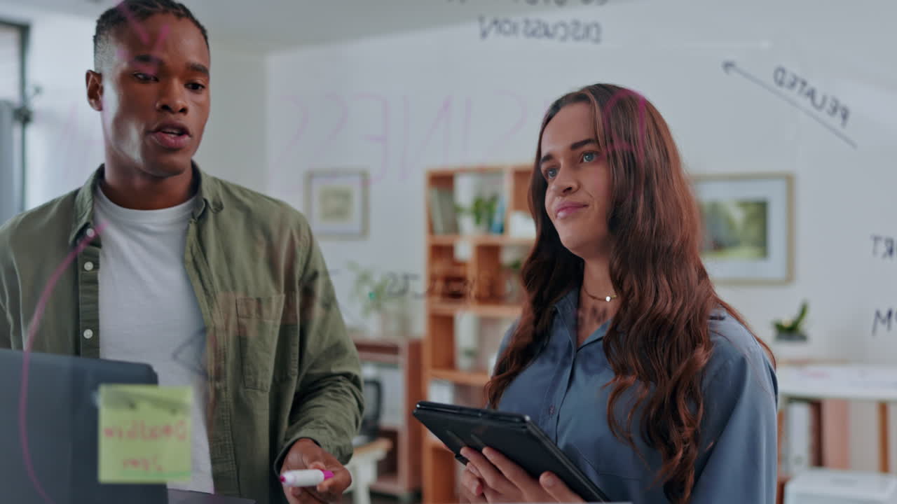 Creative business people, tablet