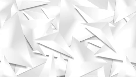 grises triángulos lisos en 3d animación de video poligonal geométrica