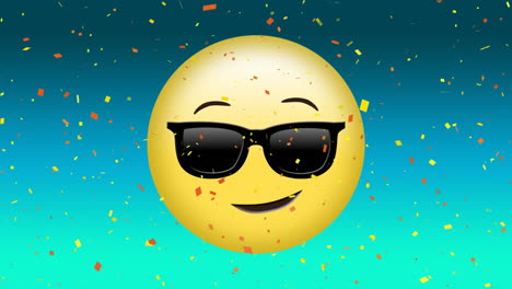 cara sonriente con gafas de sol