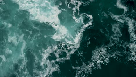 Stormy-Waves-Over-Deep-Blue-Ocean-In-Caion-Beach,-Coruna-Spain