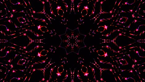 hermoso caleidoscopio abstracto que brilla, una luz radiante que regula los movimientos sutiles
