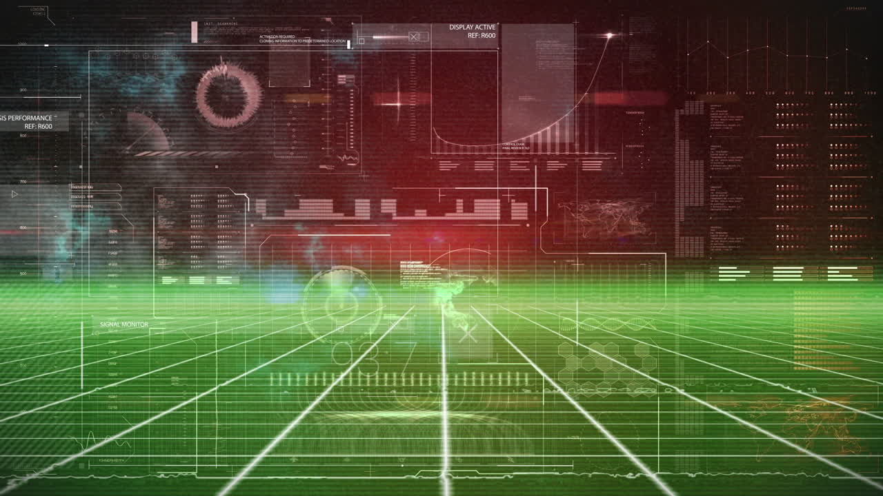 데이터 처리 및 범위 스캐닝의 애니메이션