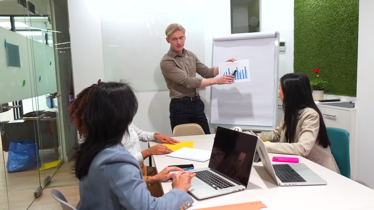 reunión de negocios y presentación