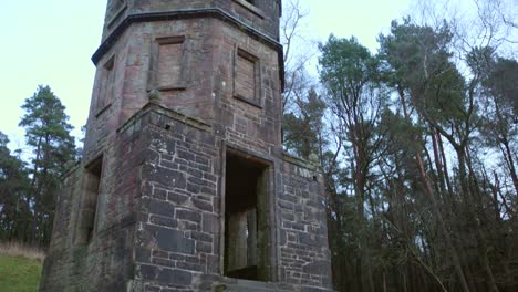 Octagonal-Stone-Structure-Of-Lyme-Park-Lantern-In-Stockport,-Greater-Manchester,-England