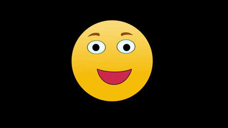 Emoción-Feliz-Emoji-Sonriente-Icono-Bucle-Gráficos-En-Movimiento-Vídeo-Fondo-Transparente-Con-Canal-Alfa