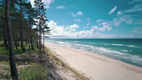 coastline baltic sea latvia jurkalne seashore bluffs up to 20 metres high