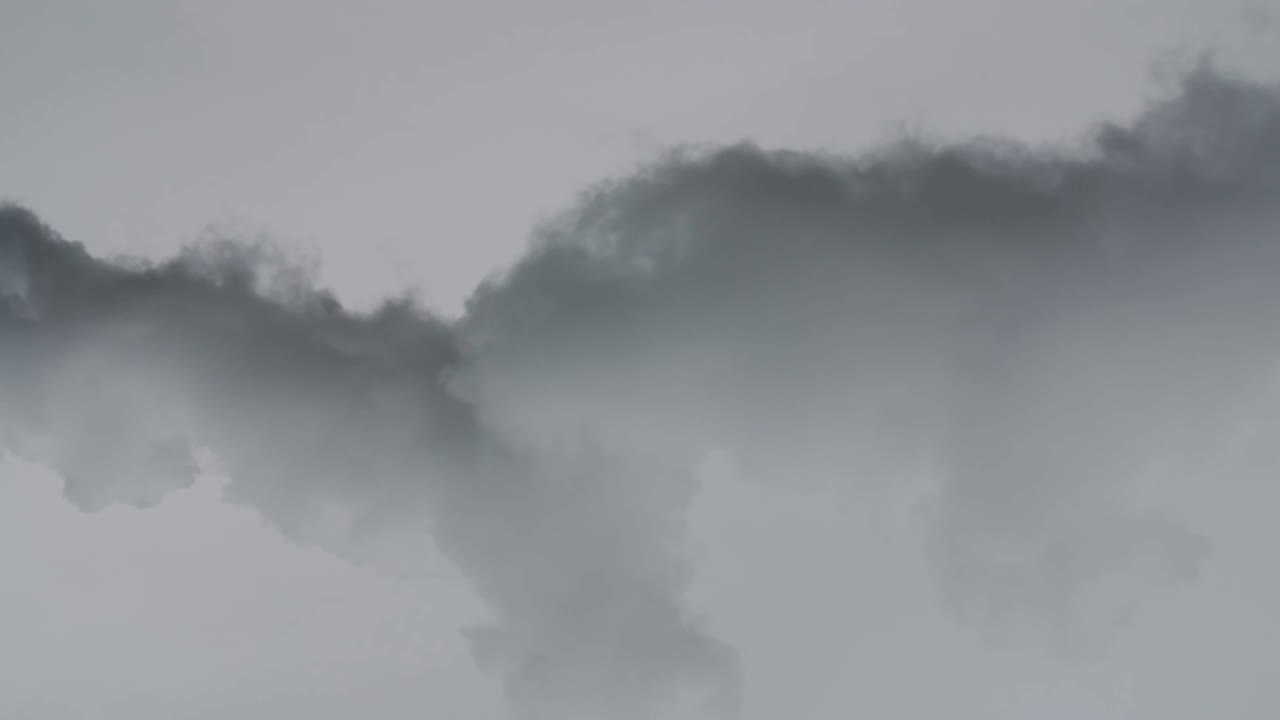 부드러운 연기 배경, 가운 배경에 고립된 연기