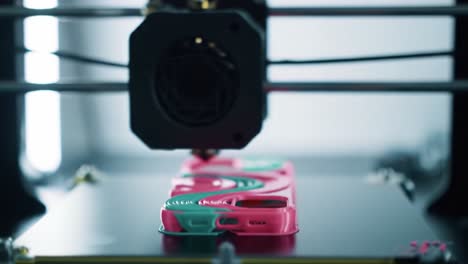 a detailed look at the 3d printing process: capturing the moment a 3d printer creates a phone case prototype with precision and innovation