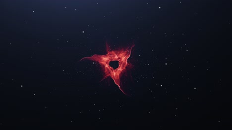 agujero negro triangular en el espacio