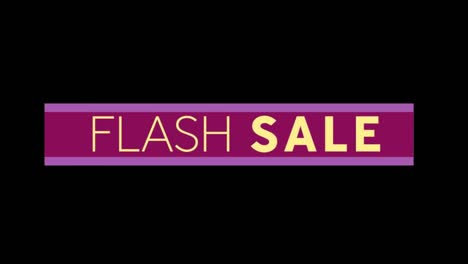 Animation-Von-Flash-Sale-Text-Auf-Schwarzem-Hintergrund