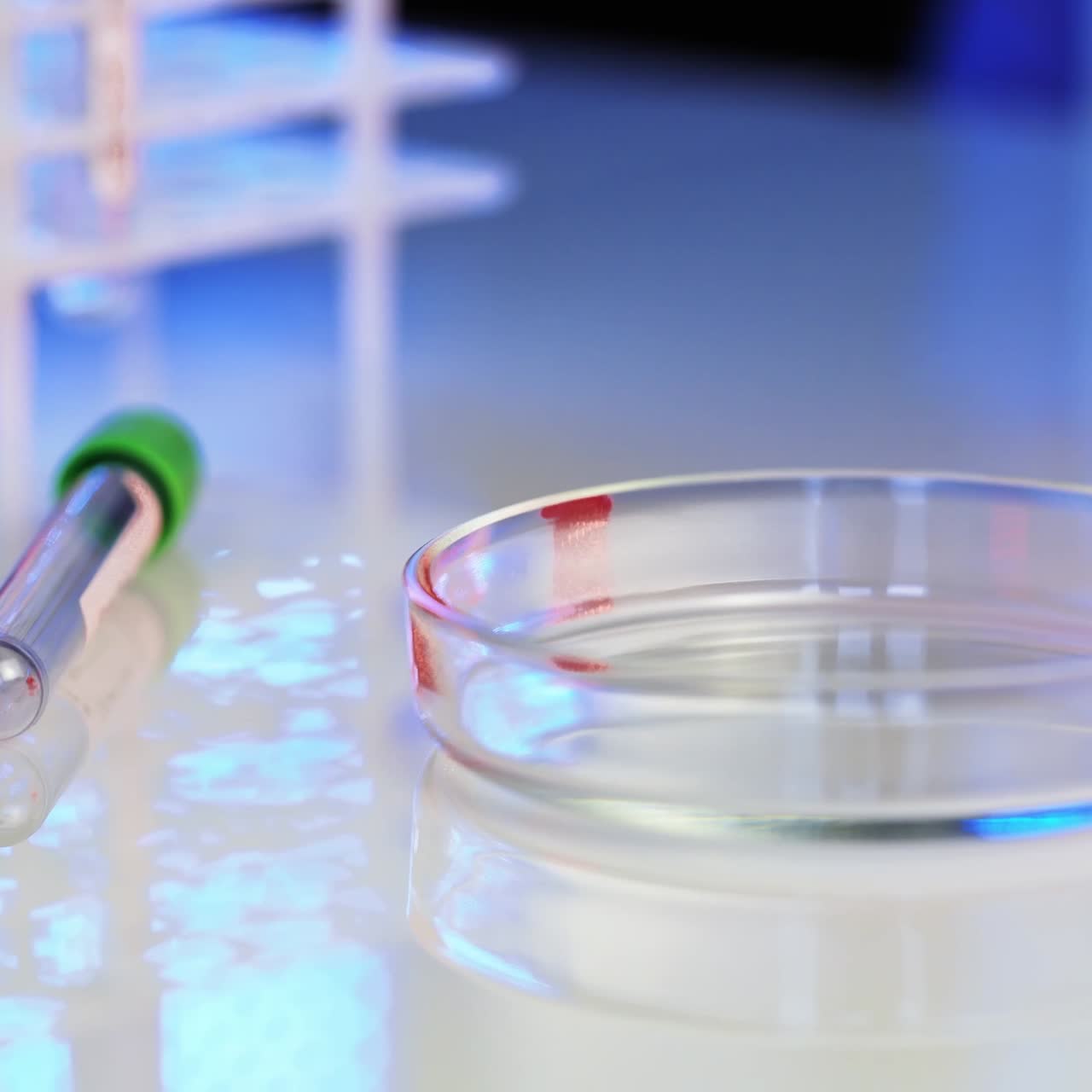 Blood test sampling procedure