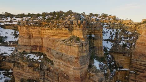 Scenic-Landscape-Of-The-Grand-Canyon-In-Arizona,-USA---aerial-shot