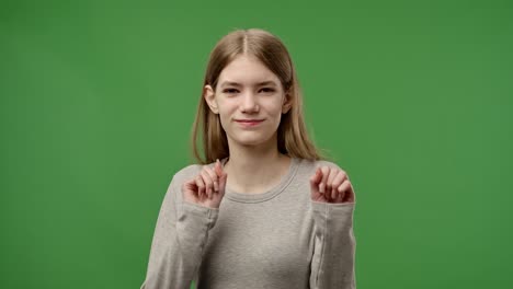 Teenage girl dancing